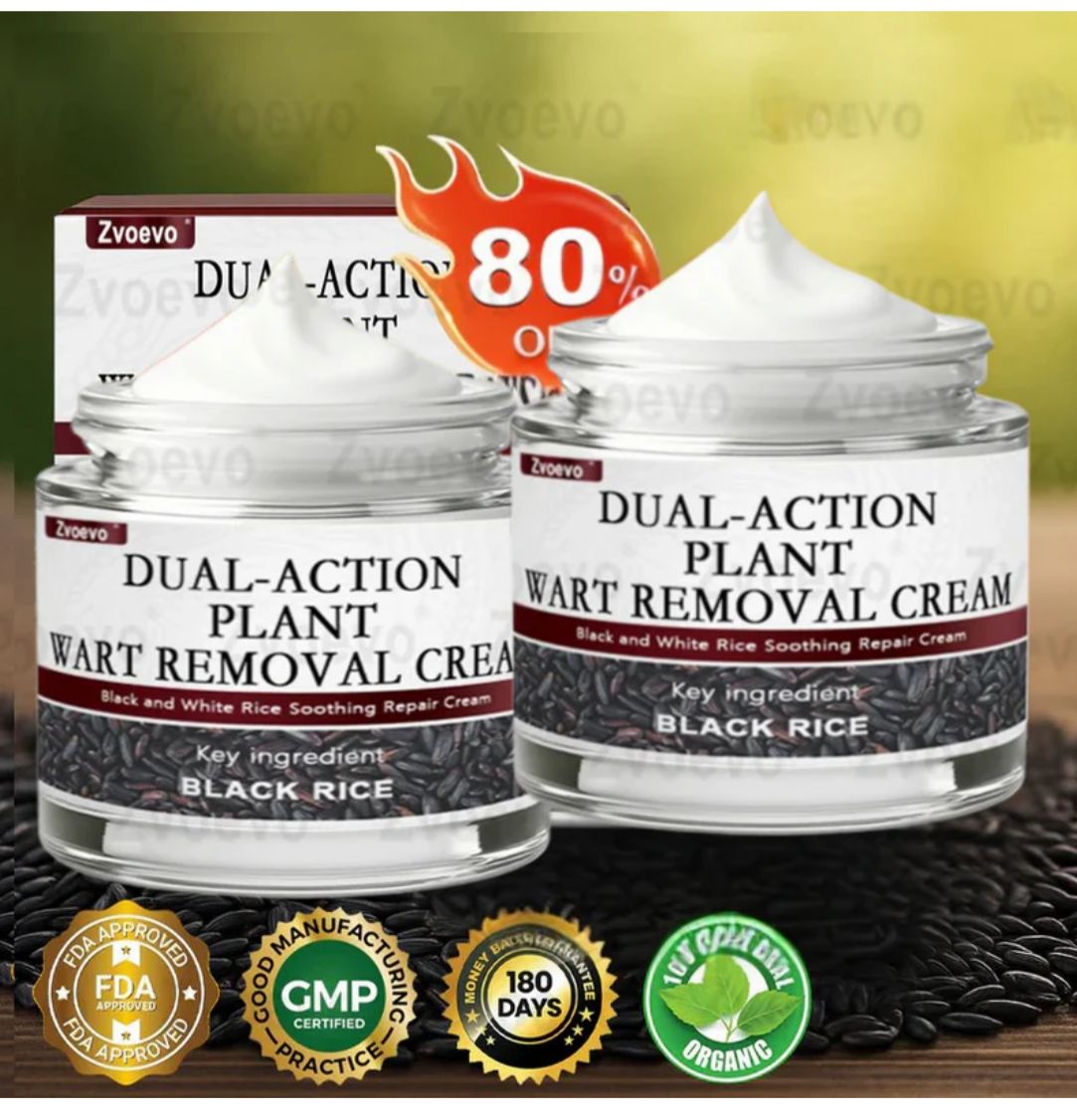 Black Rice Skin Repair Cream (Elimina verrugas e marcas, alivia psoríase, uniformiza a pele e reduz manchas)