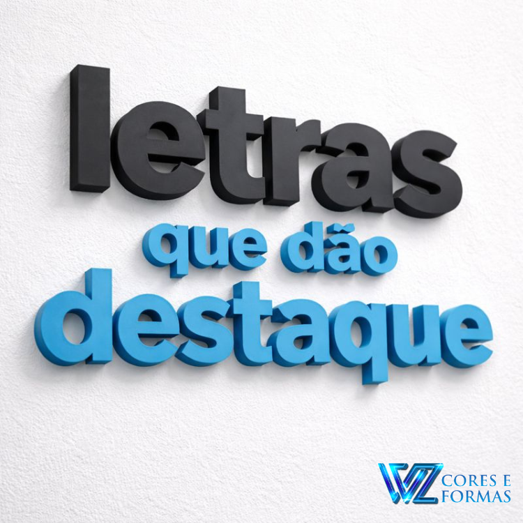 LETRA EM PVC EXPANDIDO 20MM COM 20, 30 OU 40CM CM DE ALTURA, KITS COM 5, 10 E 15 LETRAS.