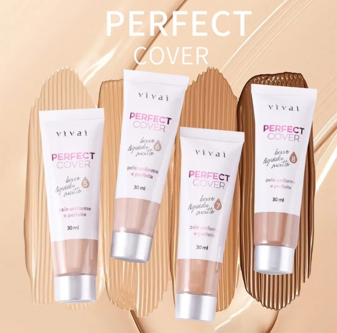 Base Líquida Matte Perfect Cover Tons Médios - Vivai