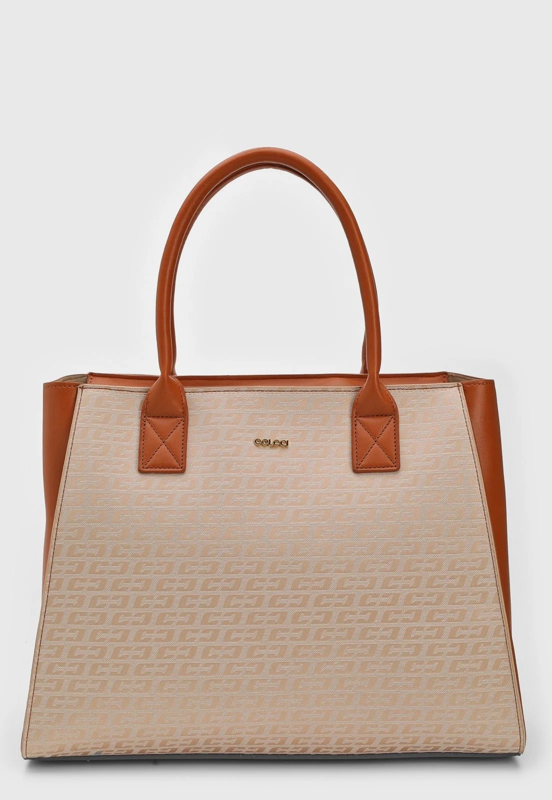 Bolsa Tiracolo Colcci Logomania Bege