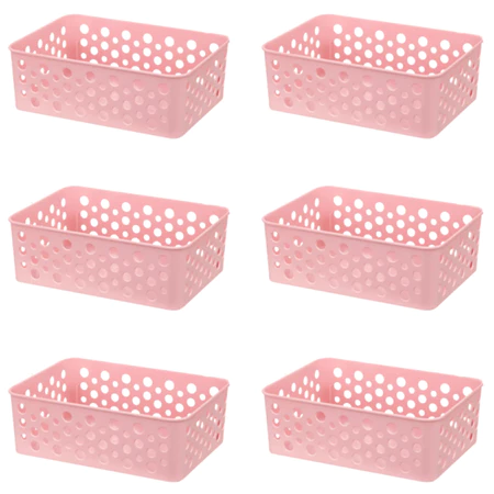 Organizar com Leveza   Kit 6 Cestos Multiuso para Gavetas