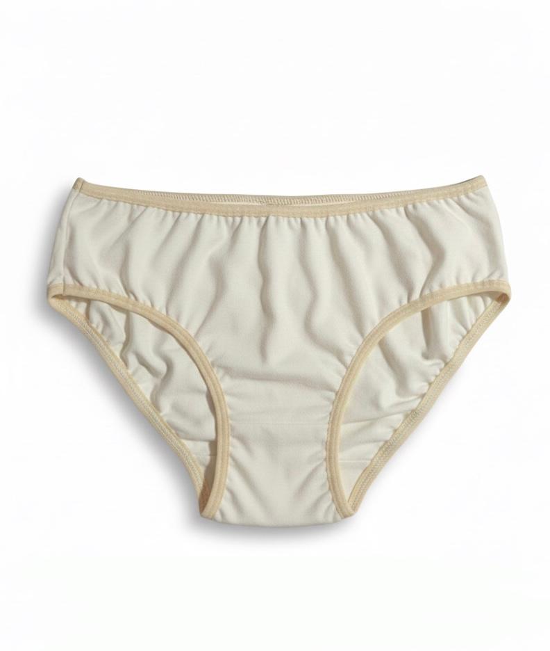 Calcinha Infantil Bege Lisa