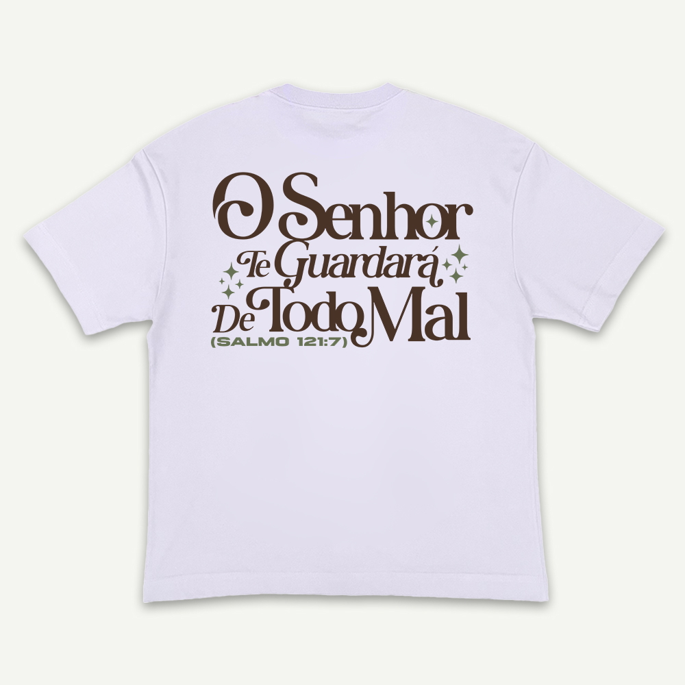 SL 121 - Camiseta Oversized Premium Branca | Não Temas