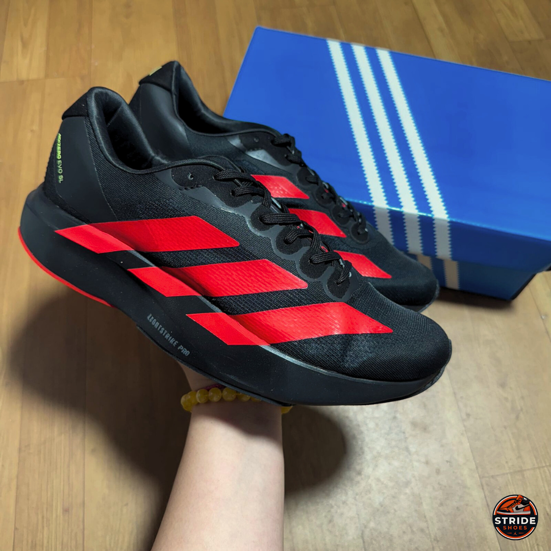 Tênis Adizero EVO SL - Preto/Vermelho