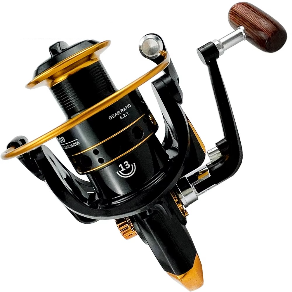 Molinete Ghotda metal veloz para pesca doce e salgada