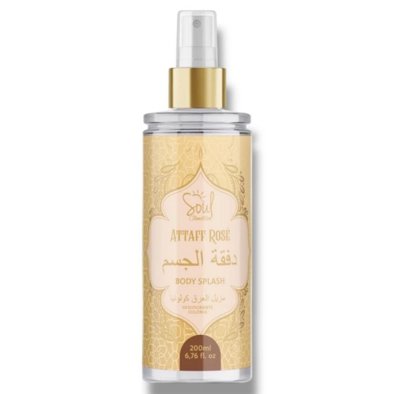 Body Splash Árabe Attaff Rosé 200ml - Soul