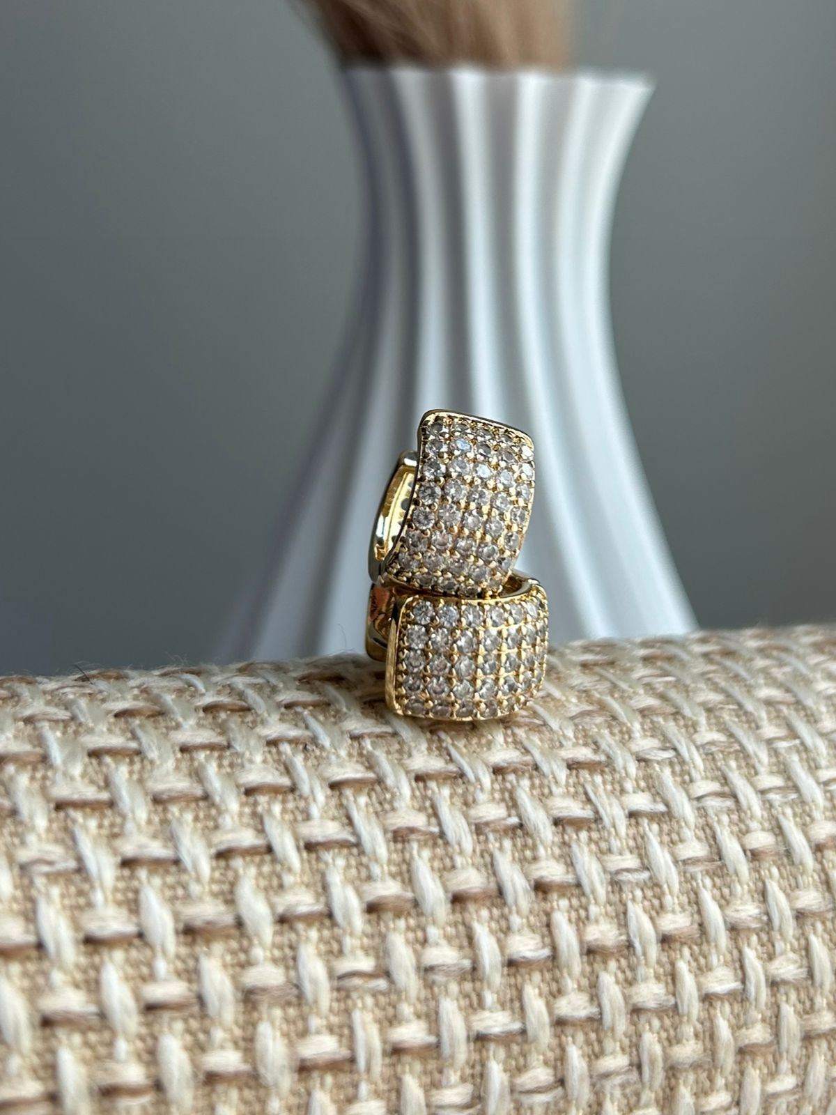 Brinco Argola Cravejado