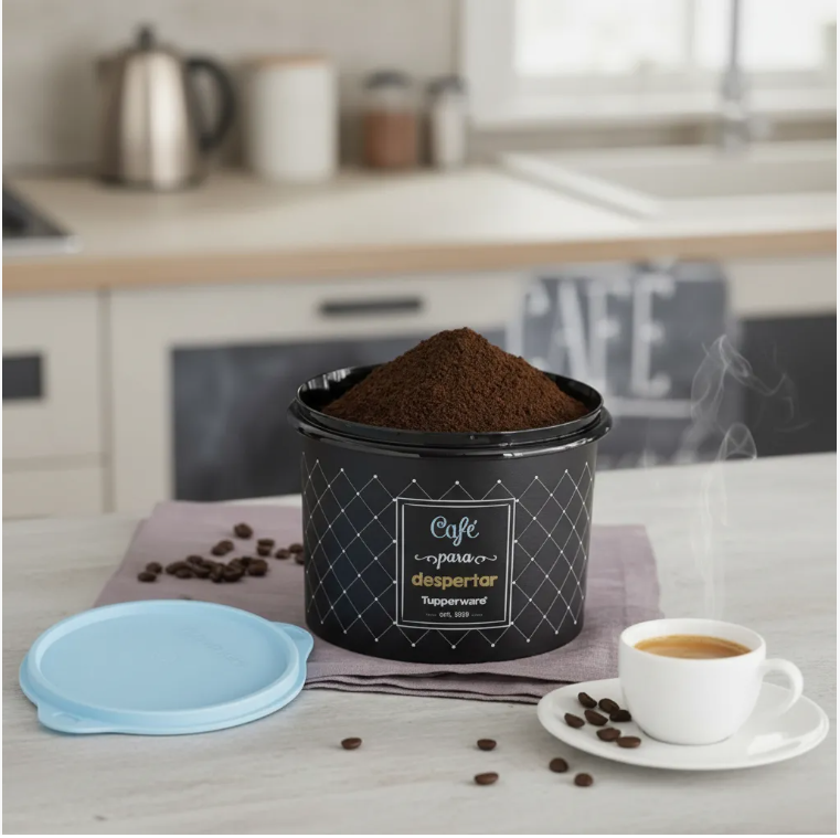 Tupper bistrô caixa para café 700gr -Tupperware  sendchosen