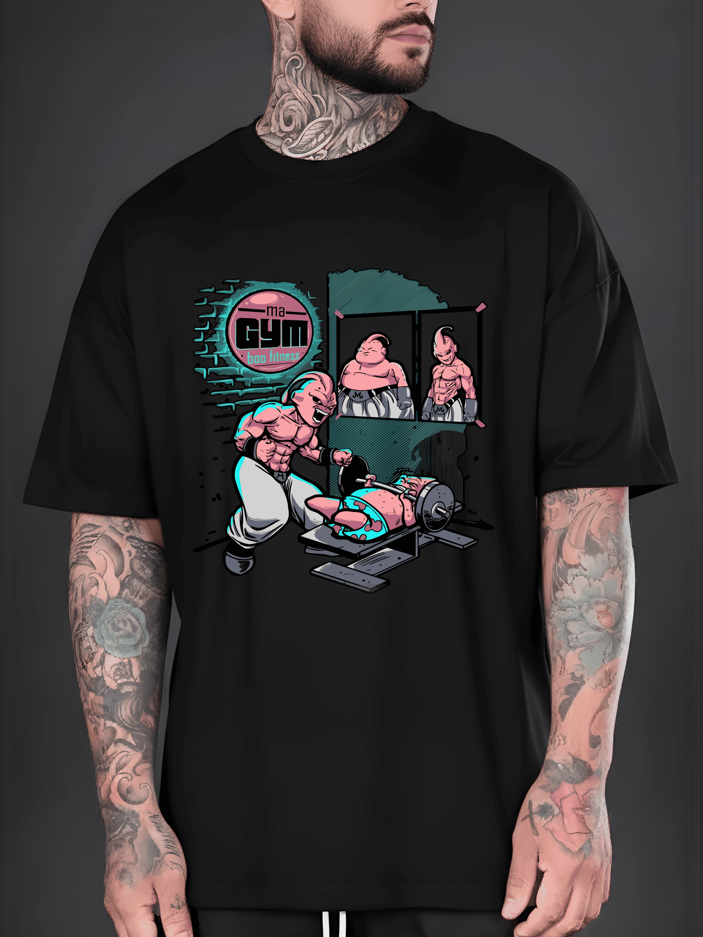 Camiseta oversized MaGym boo