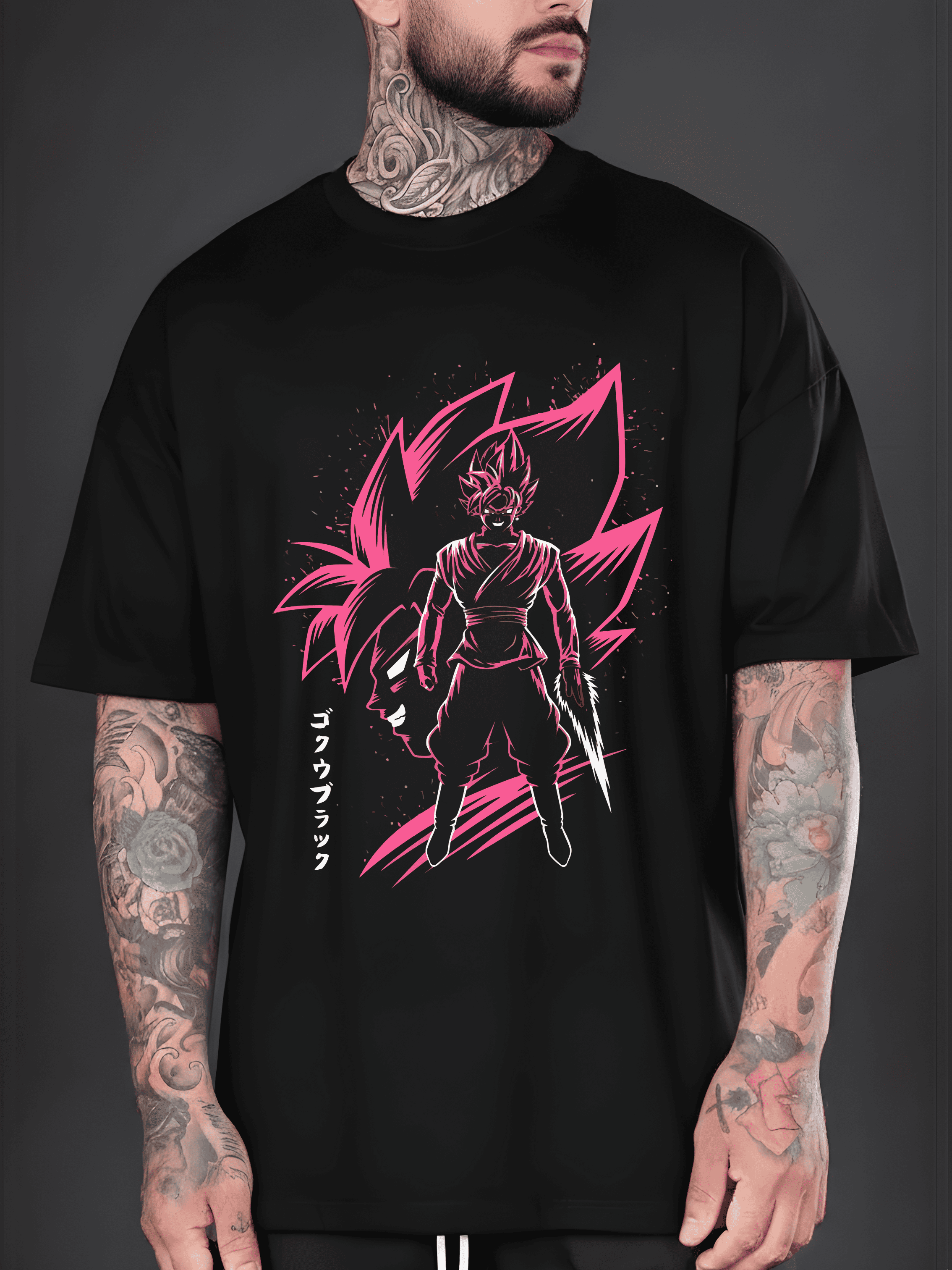 Camiseta oversized Gym Goku black