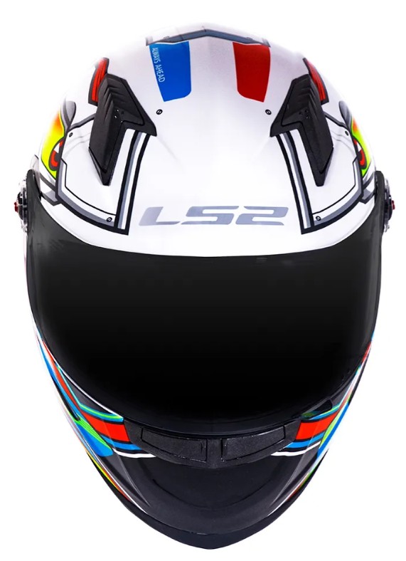 Capacete Ls2 Ff358 Alex Barros Classic Prata Silver