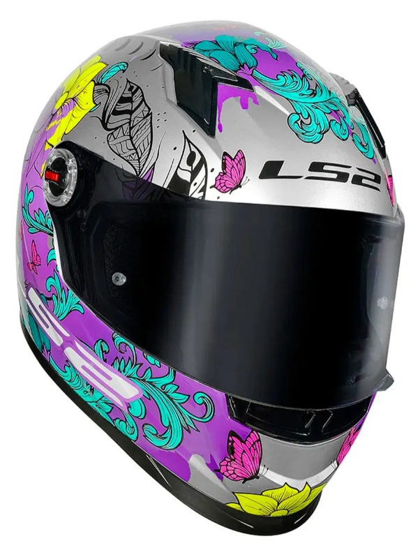 Capacete Ls2 Ff358 Brilhante Integral Adulto + Viseira Extra