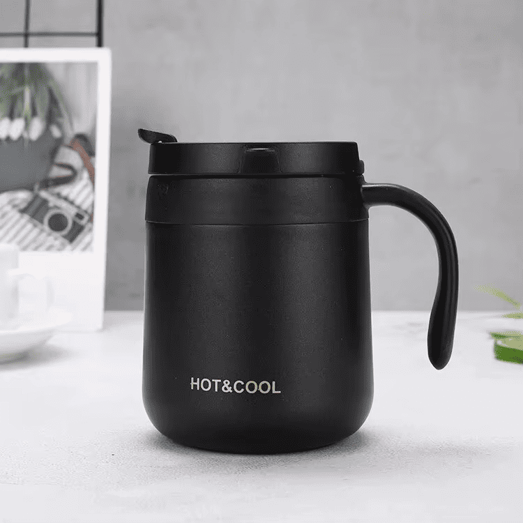 Copo Térmico Inox com Tampa - Design Moderno para Café