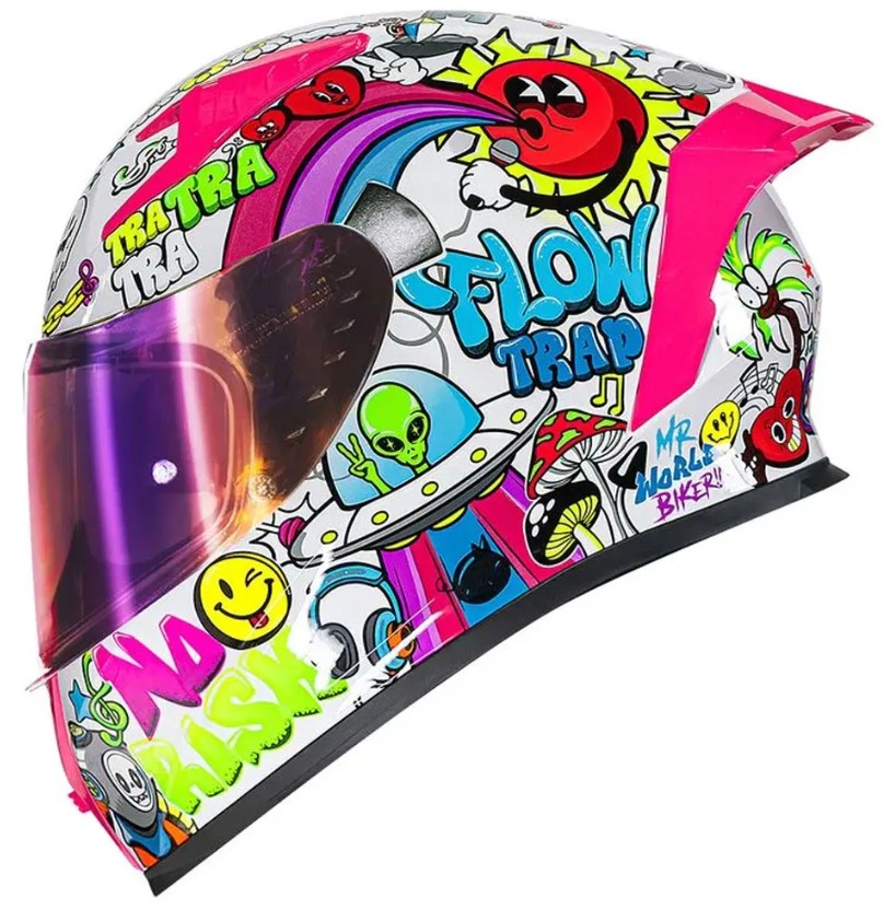 Capacete Norisk Flow Trap Branco