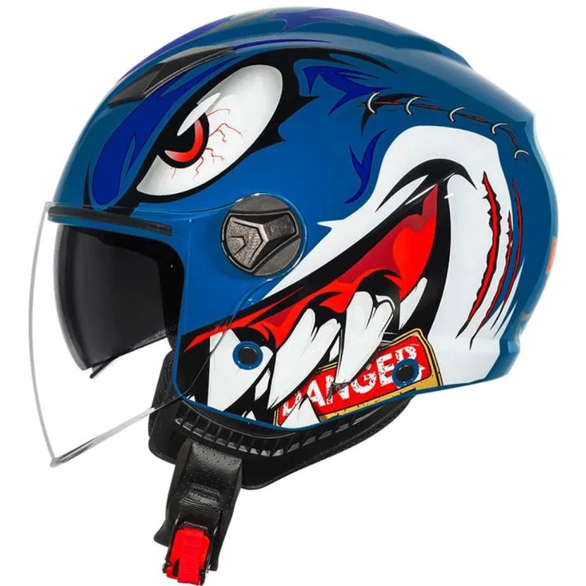 Capacete Norisk Orion Danger Navy Azul com Viseira Solar