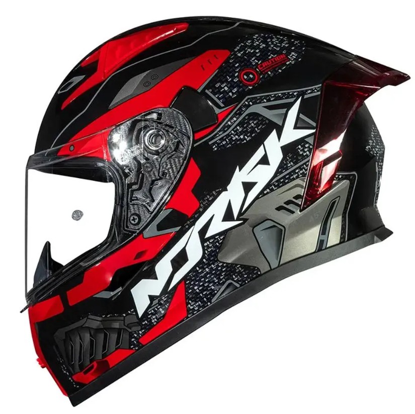 Capacete Norisk Flow Robot Preto/Vermelho