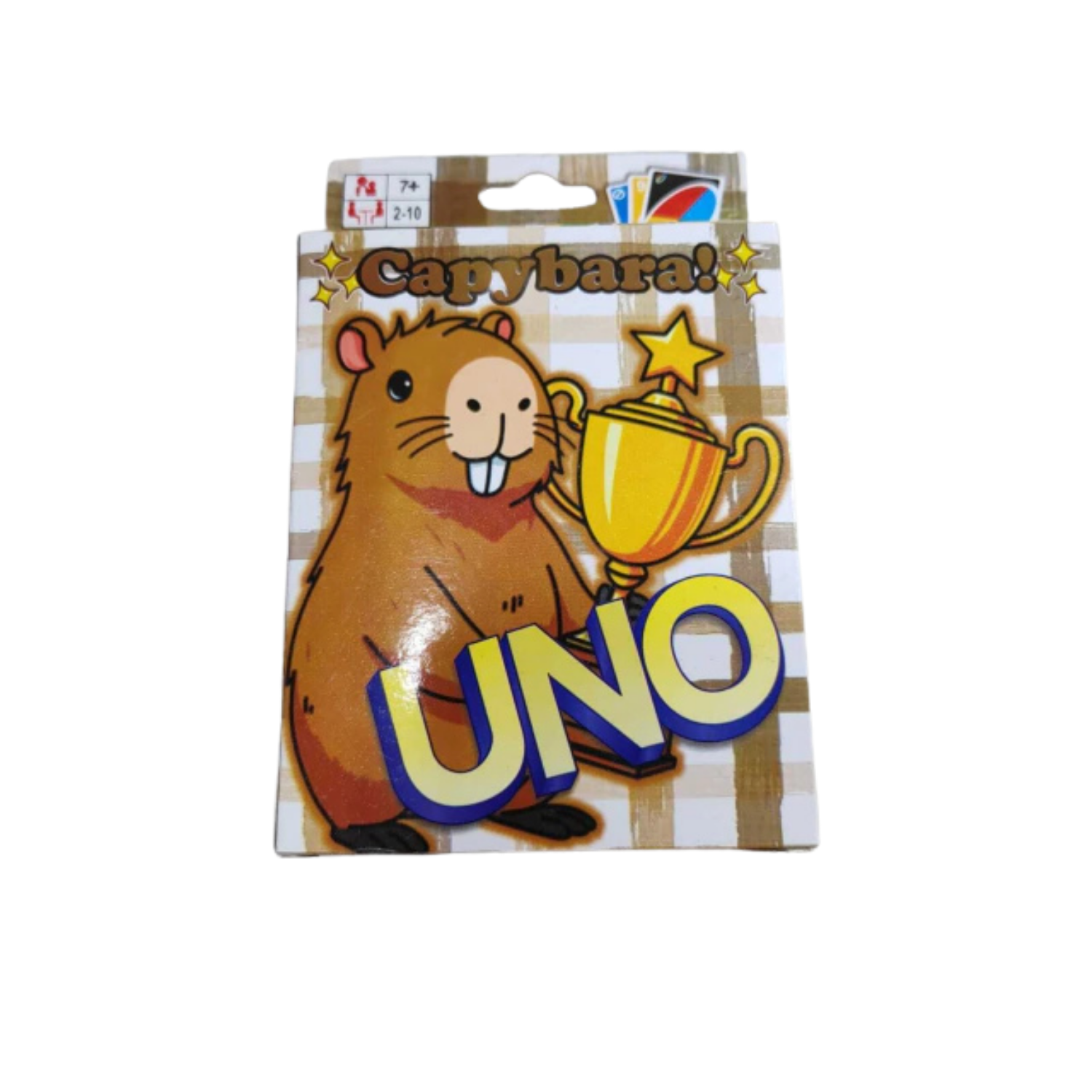 Jogo Uno Capibara Divertido Família 2 A 10 Jogadores