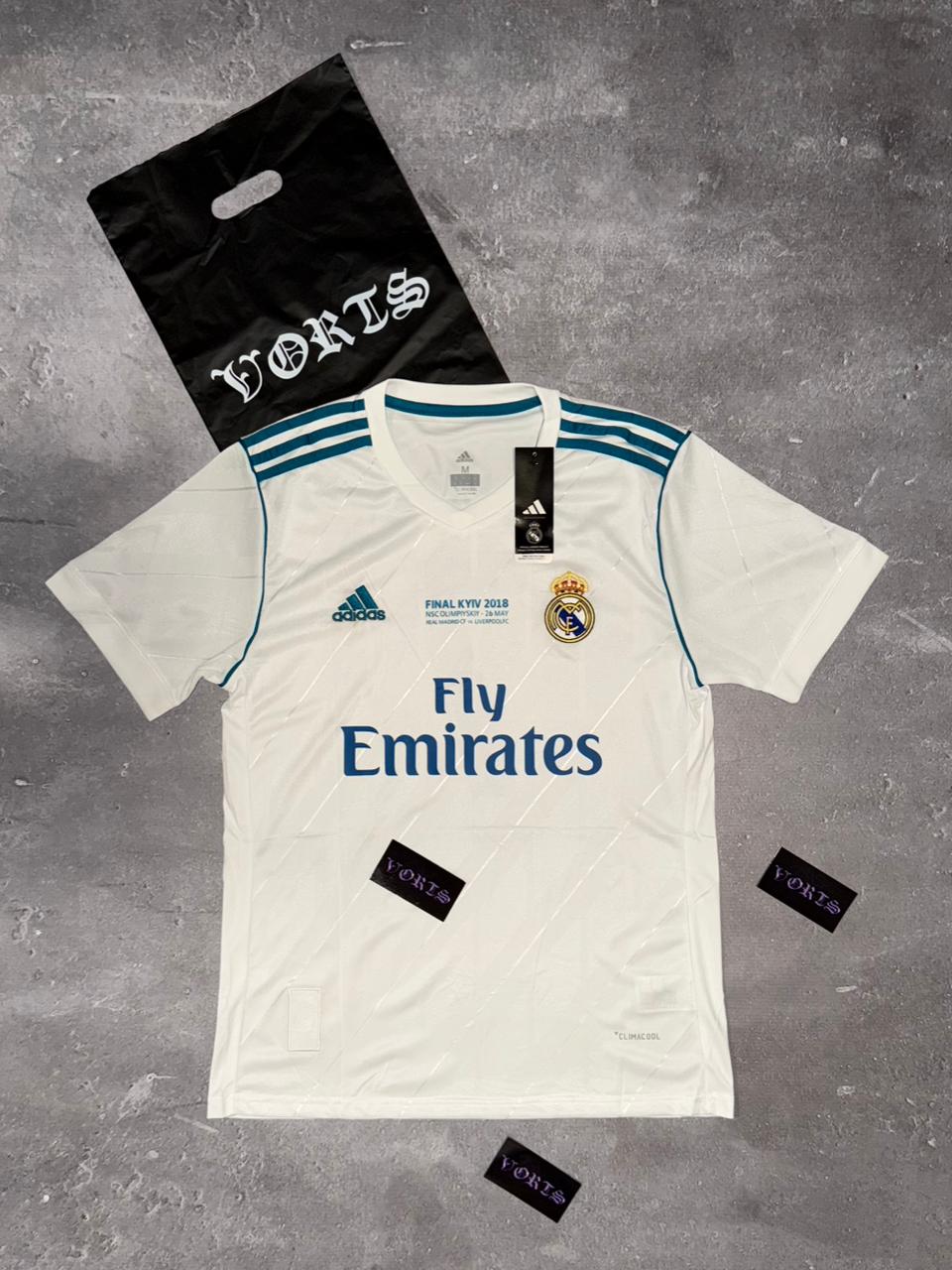 CAMISA RETRÔ REAL MADRID BRANCA 17/18 - RONALDO