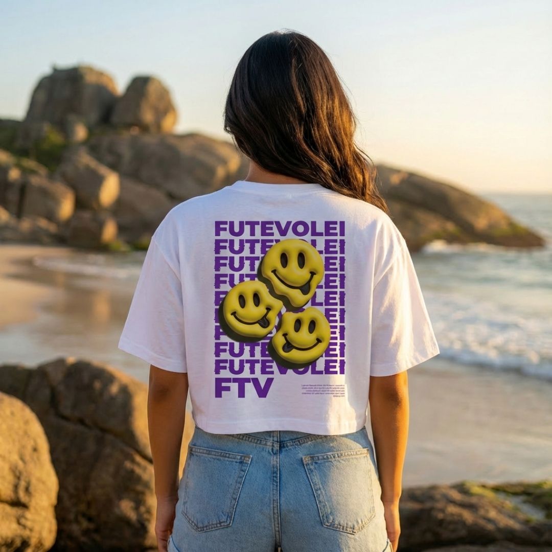 Cropped Feminino Futevôlei Good Vibes