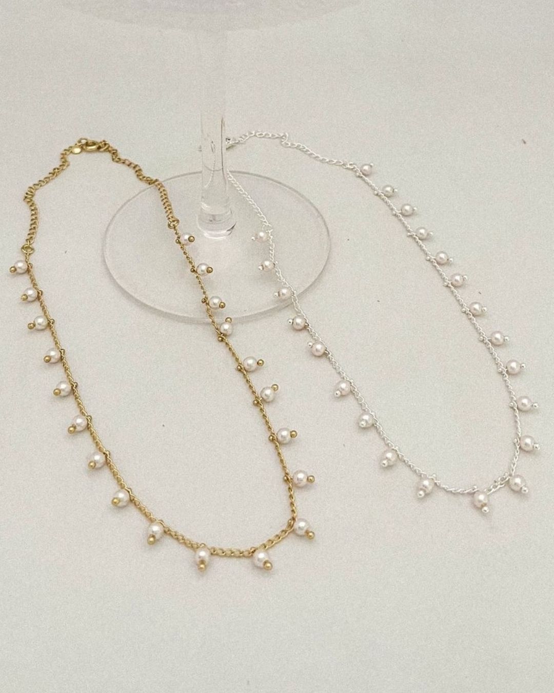 Colar choker pérola