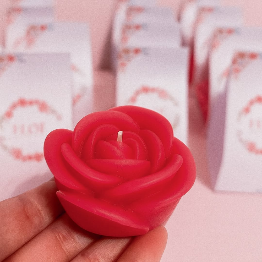 KIT 10 Vela aromática Rosa