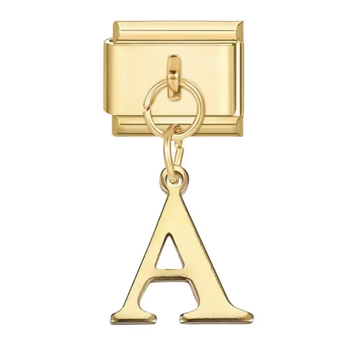 Coleção letras douradas charm (berloque)