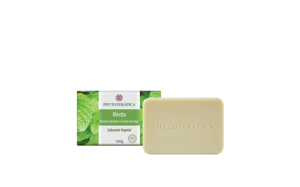 Sabonete Vegetal Menta, Hortelã-Pimenta e Germe de Trigo