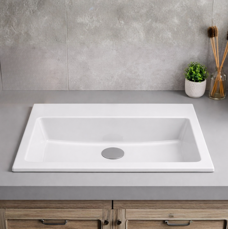 Cuba Branca de Sobrepor com Mesa 55x42 cm Optica