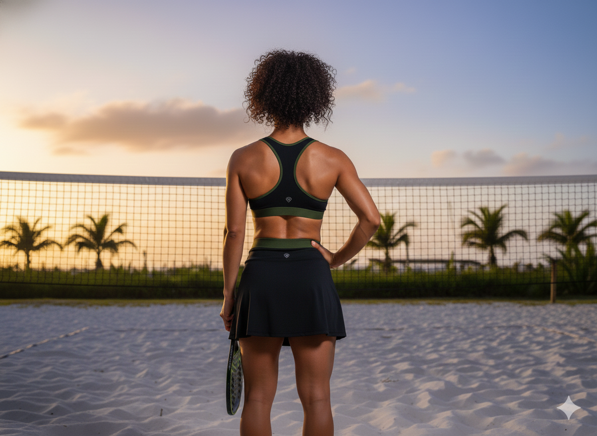 Saia short solar cós em veludo AmeiSport 10841