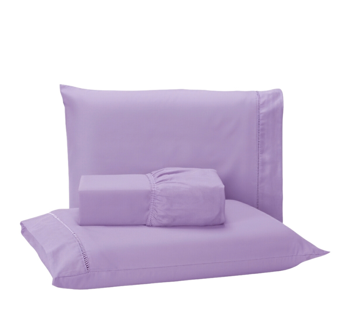 Jogo de Lençol Queen 3 Peças Ponto Palito Micropercal 400 Fios