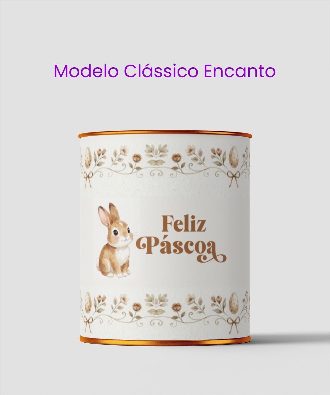 Cinta para Tubo Lata (10x10 cm) - Modelo Clássico Encanto