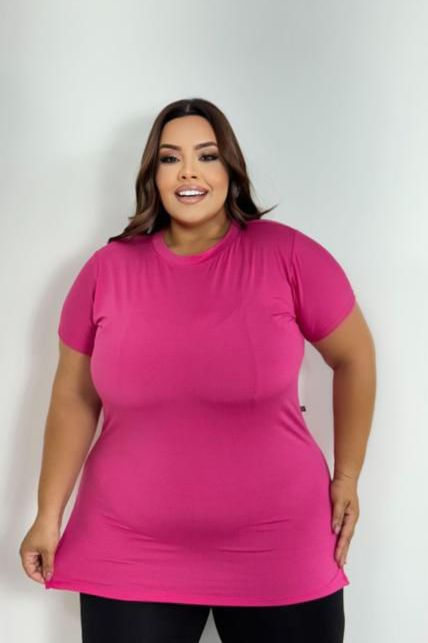 Blusa plus size longa