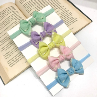 Faixinha Baby Laço   Cores Candy