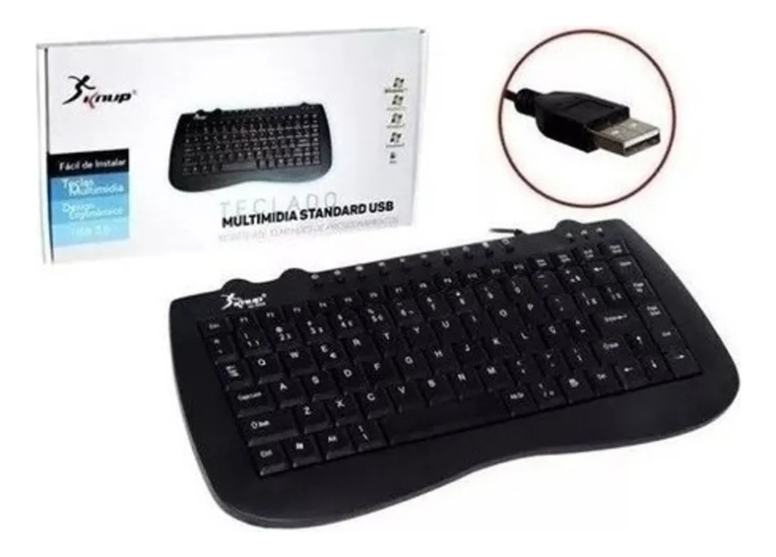 Teclado Multimidia USB Standard Knup KP-2008