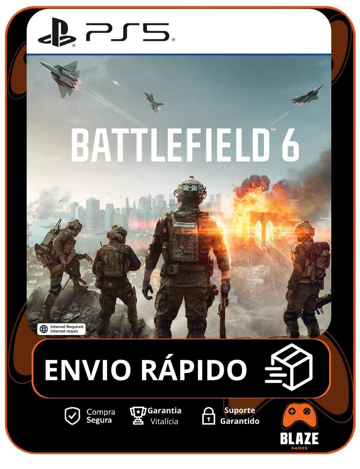 Battlefield 6 - PS5 - BF 6 - Edição Standard - Mídia Digital