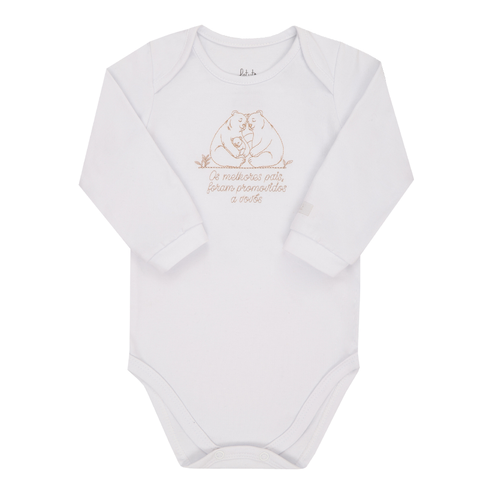 Body Avulso Manga Longa '' Linha Anunciação Em Malha Conforto Letut