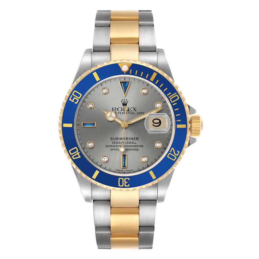 Submariner Steel Yellow Gold Diamond Serti Dial 116613