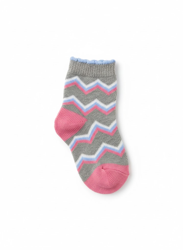 Meia Infantil Menina Algodão - Listras