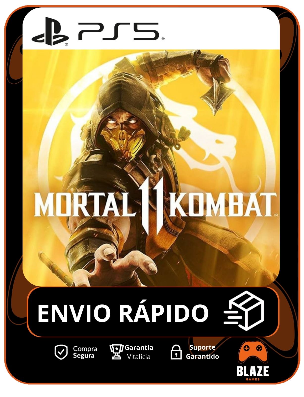 Mortal Kombat 11 - PS5 - Edição Padrão - Mídia Digital