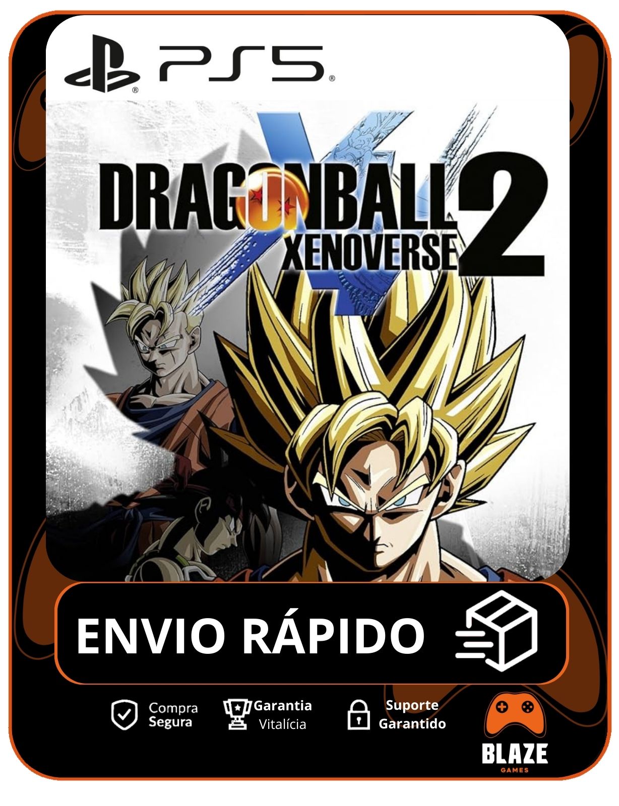 DRAGON BALL XENOVERSE 2 - PS5 - Edição Padrão - Mídia Digital