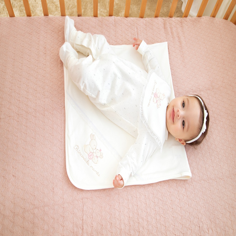 Macacão Longo Em Malha Conforto Estampada Princesa Da Mamãe Letut