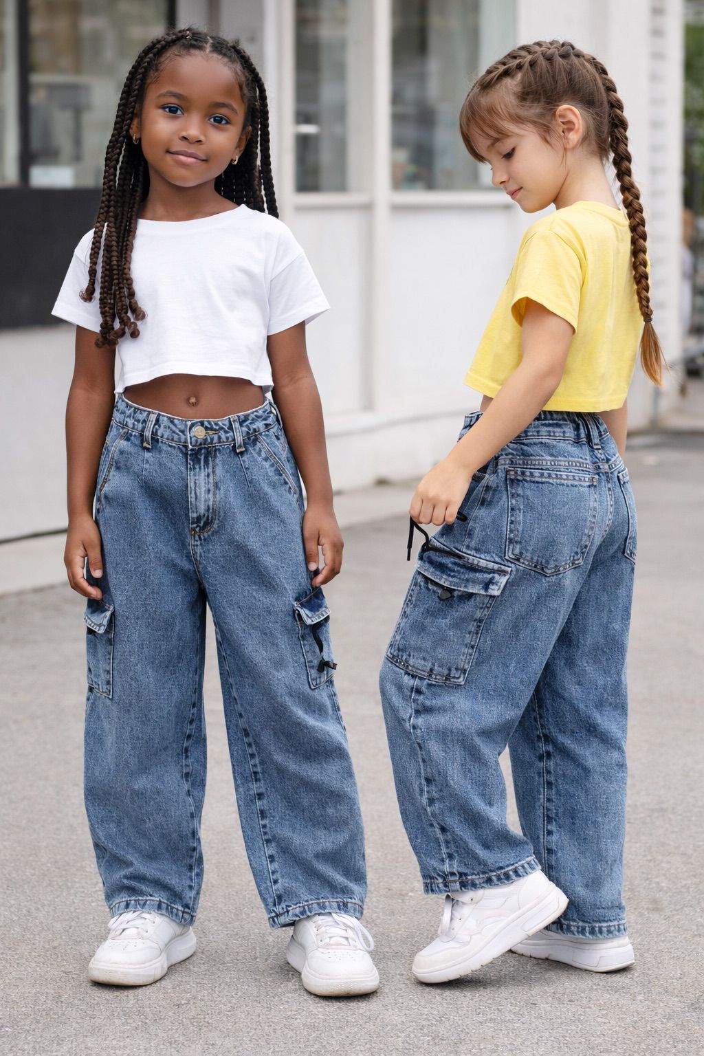 Calça cargo Marmorizada