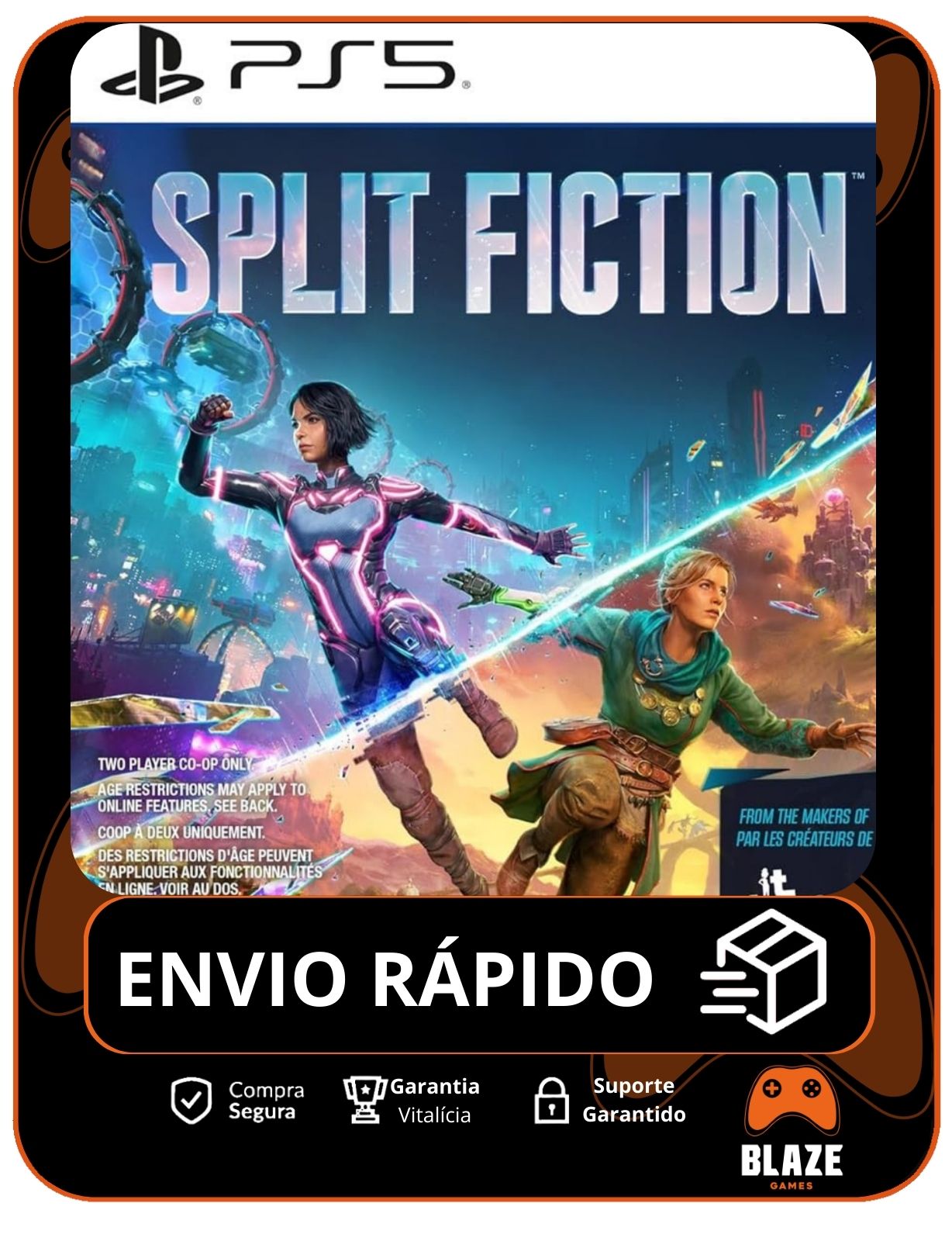 Split Fiction - PS5 - Edição Padrão - Mídia Digital