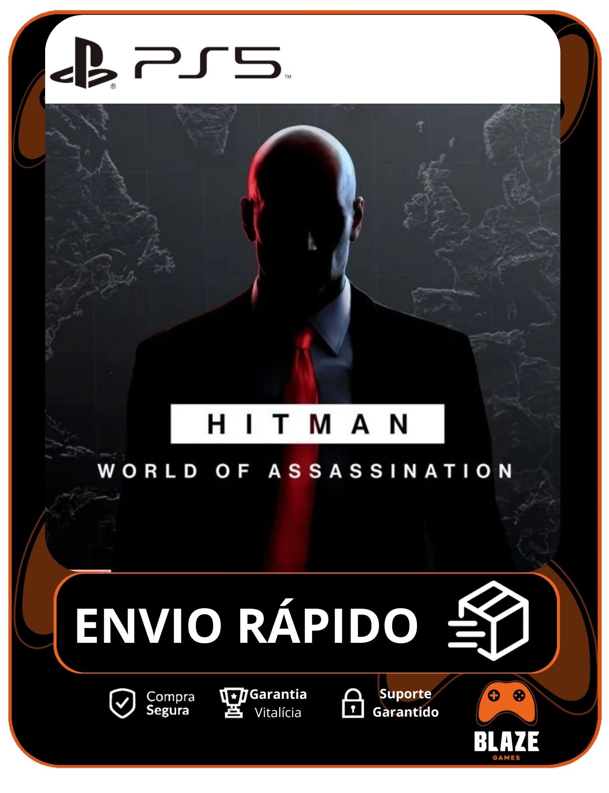 HITMAN World of Assassination - Edição Padrão - PS5 - Mídia Digital