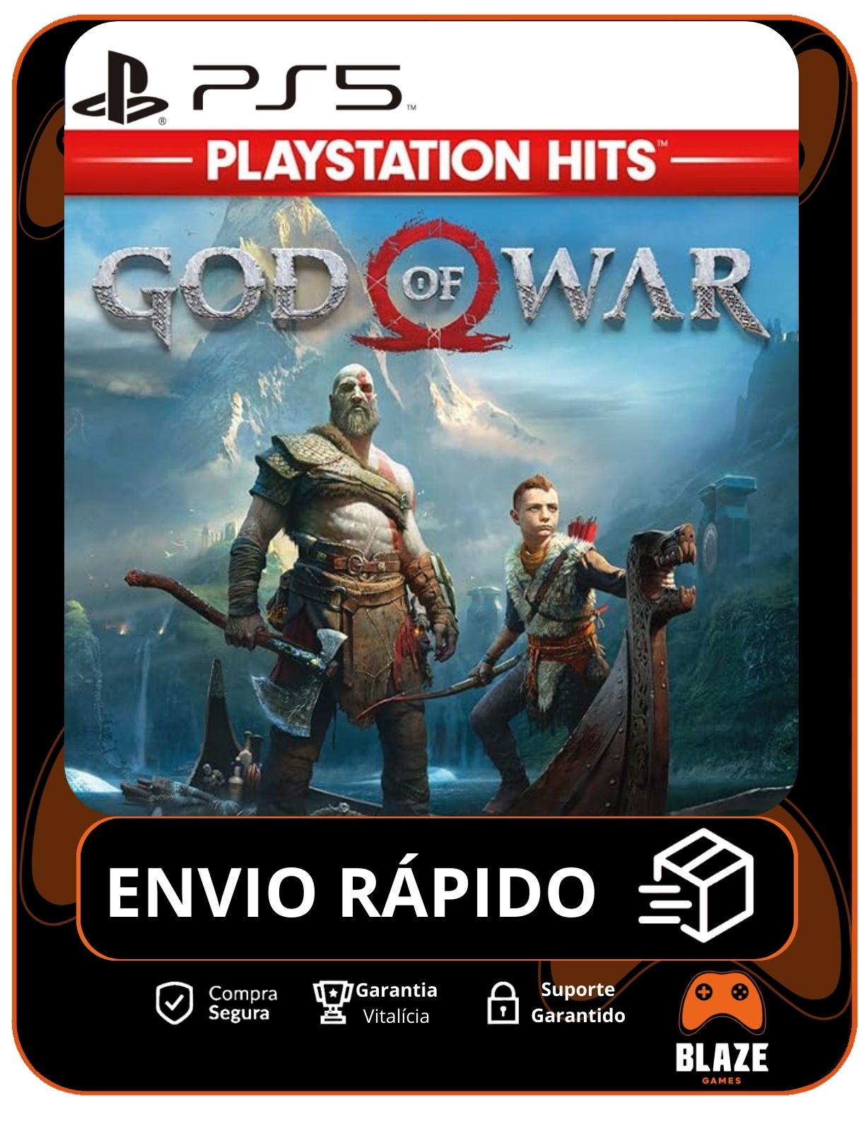 God Of War - PS5 - Edição Padrão - Mídia Digital
