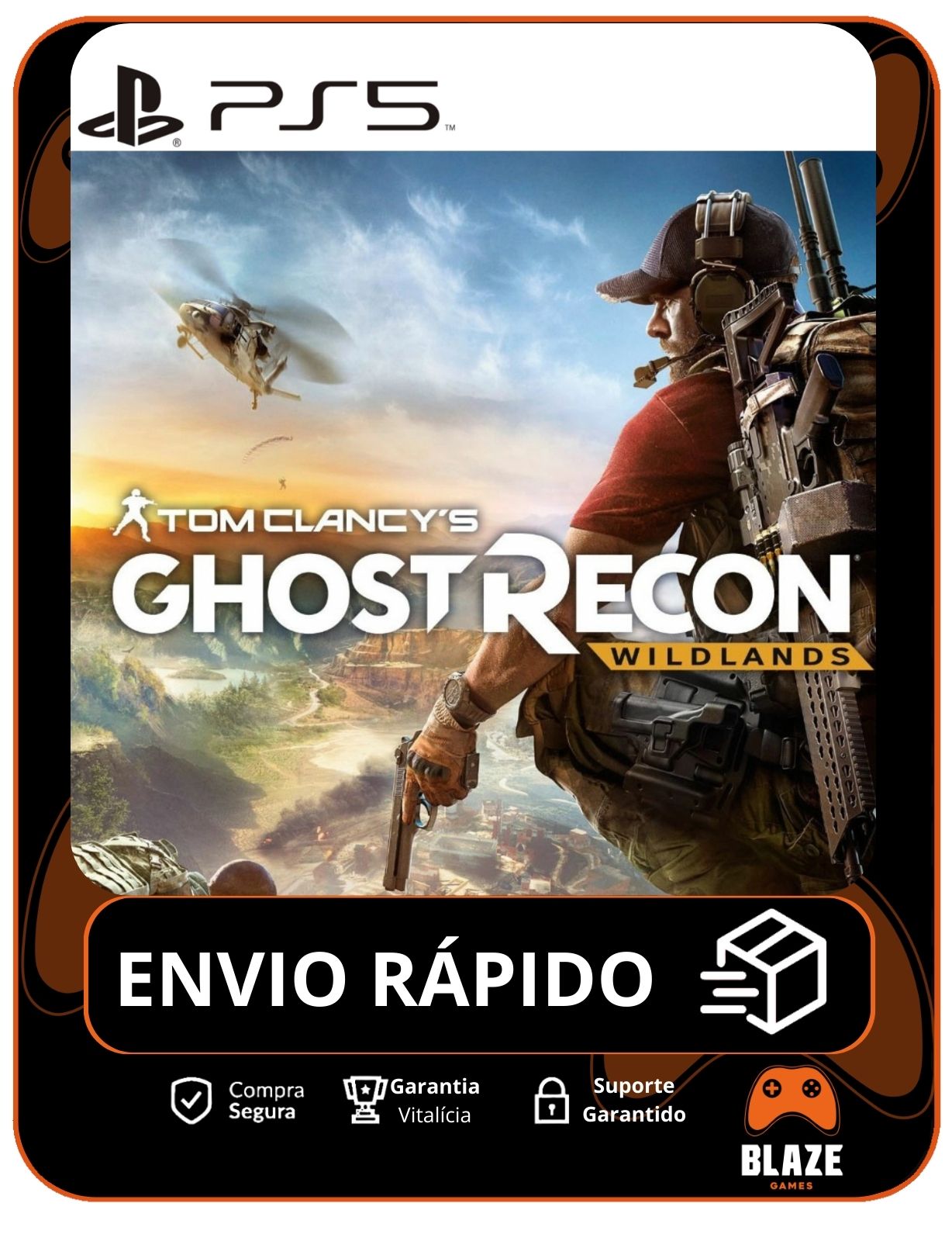 Ghost Recon Wildlands - PS5 - Edição Padrão - Mídia Digital