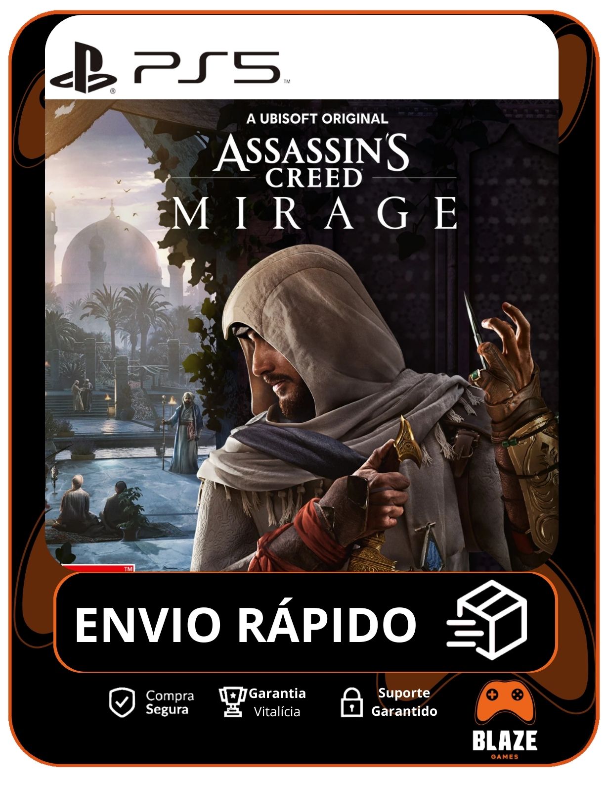 Assassins Creed Mirage - PS5 - Edição Padrão - Mídia Digital