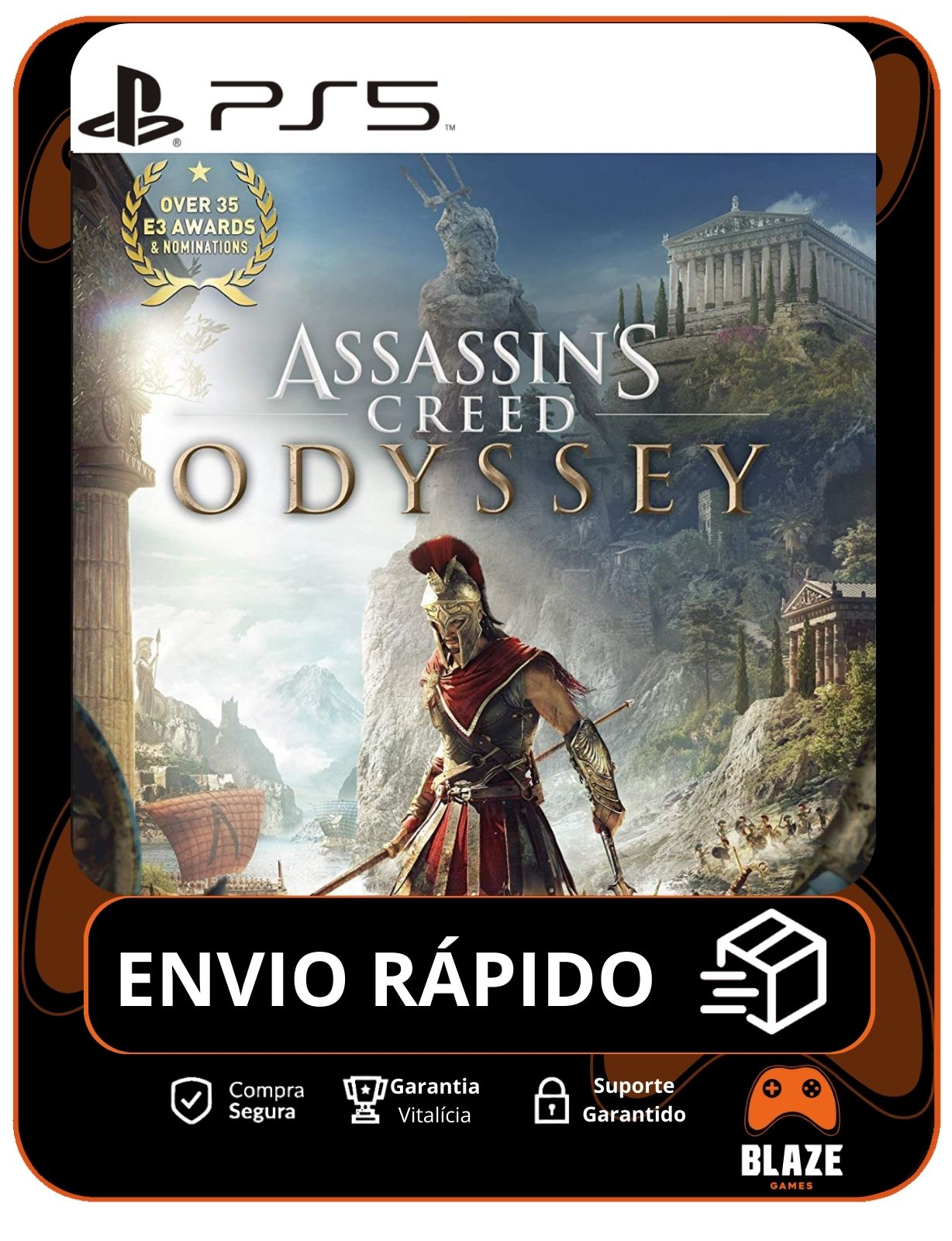 Assassin's Creed Odyssey - PS5 - AC  - Edição Padrão - Mídia Digital