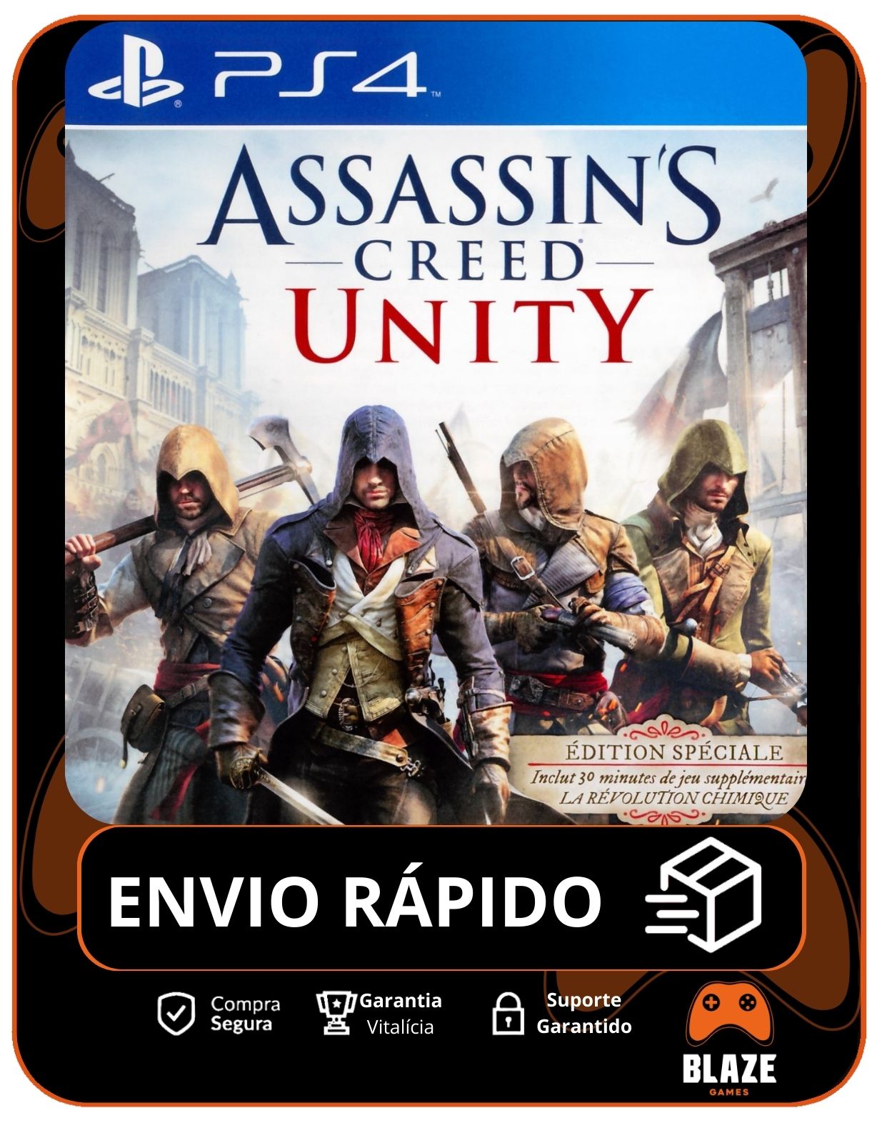 Assassin's Creed Unity - PS4 - AC  - Edição Padrão - Mídia Digital