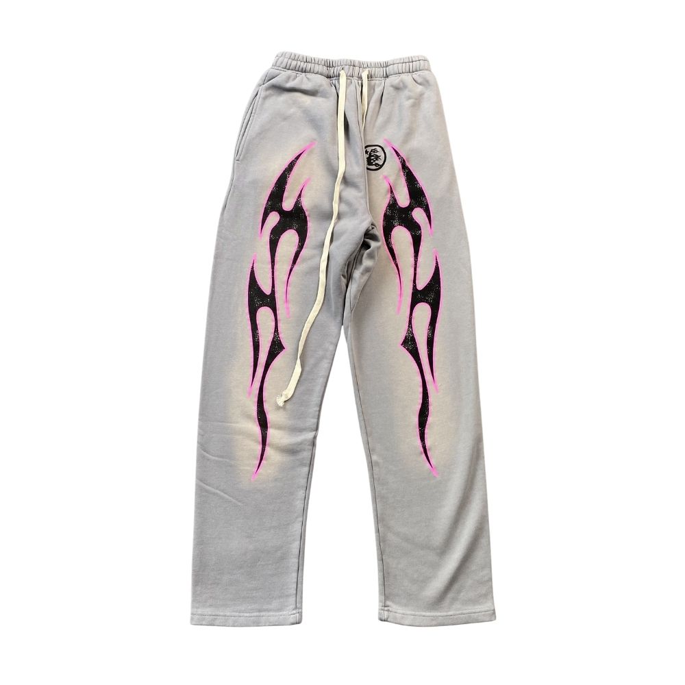 CALÇA HELLSTAR FUTURE FLAME SWEATPANTS GRAY